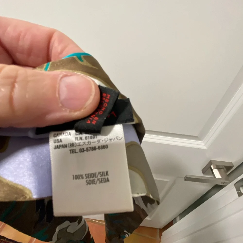 Extra long silk scarf vintage escada - Picture 3 of 4